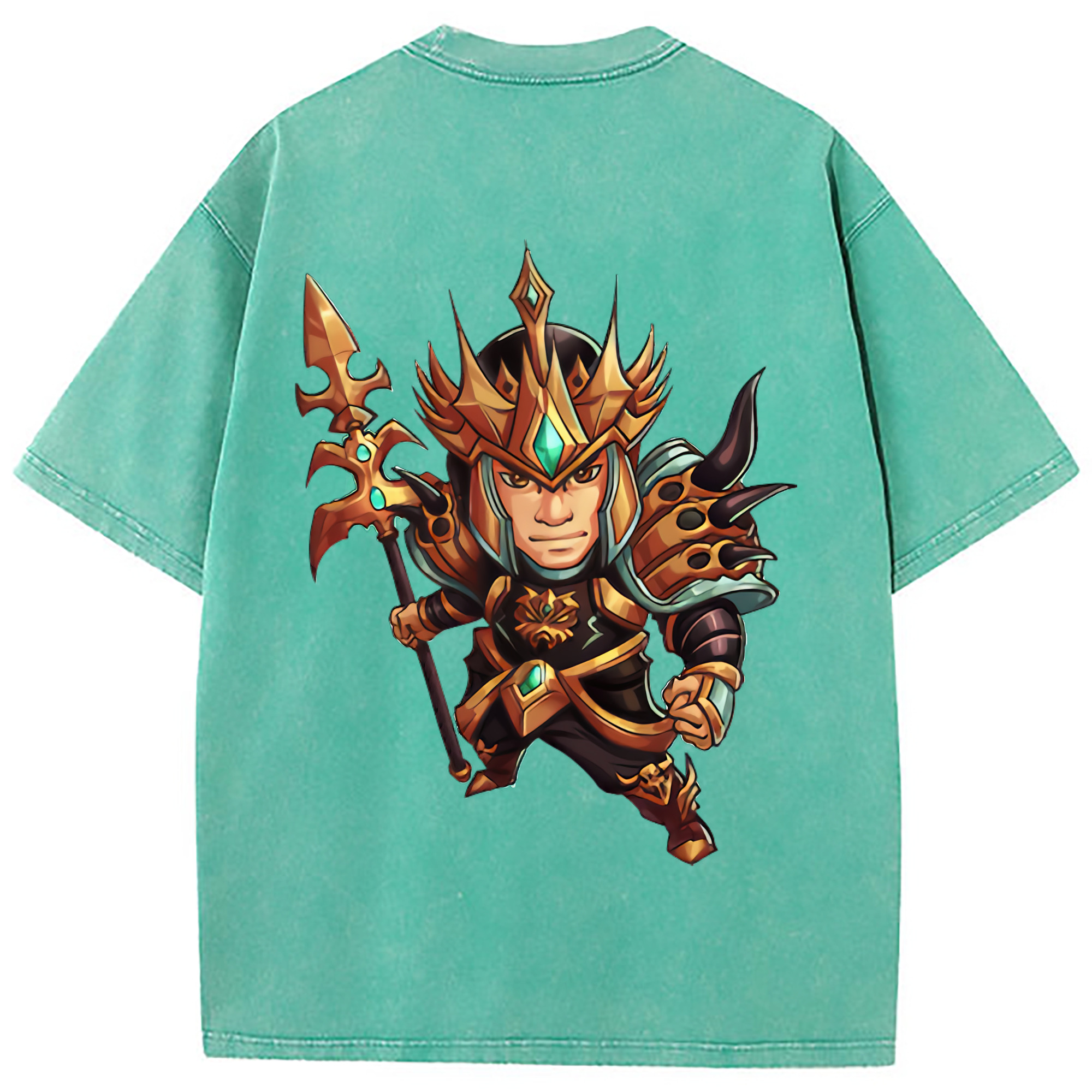 （画像用） リーグ・オブ・レジェンド League of Legends LOL 綿100% ヴィンテージ風 半袖Tシャツ（背面プリント）